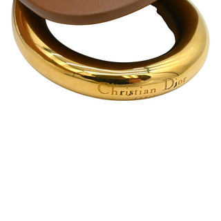 Tan Dual Strap Knot Detail Leather Belt