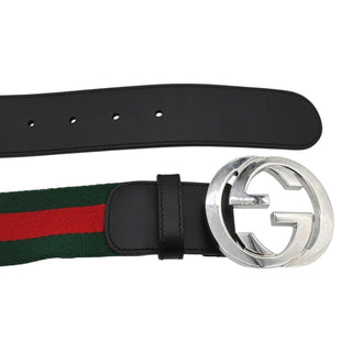 Red & Green GG Nylon Web Belt