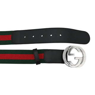 Red & Green GG Nylon Web Belt