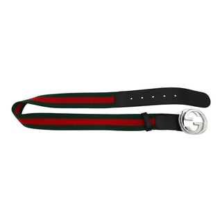 Red & Green GG Nylon Web Belt