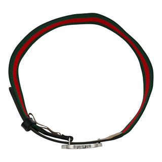 Red & Green GG Nylon Web Belt