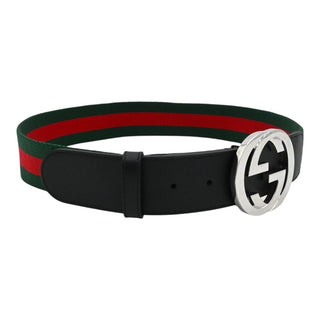 Red & Green GG Nylon Web Belt