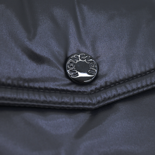 Black Puffer Quilted Mini Skirt