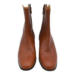 Tan Leather Ankle Booties