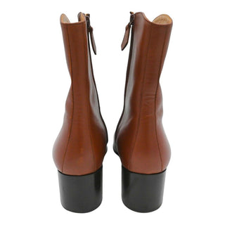 Tan Leather Ankle Booties