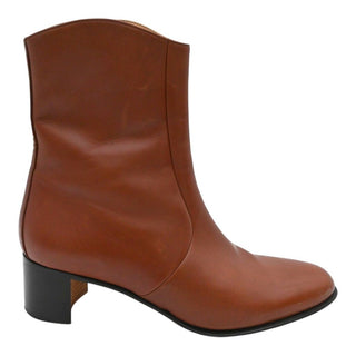 Tan Leather Ankle Booties
