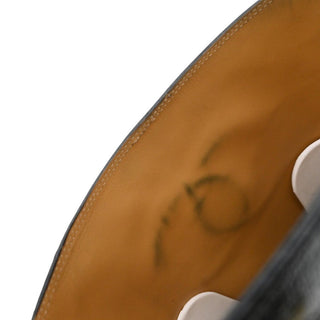 CC Grosgrain Stitched Crinkled Leather Riding Boots