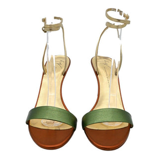 Erwan Metallic Strappy Heels