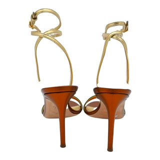 Erwan Metallic Strappy Heels