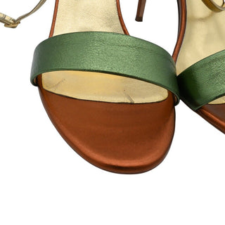 Erwan Metallic Strappy Heels