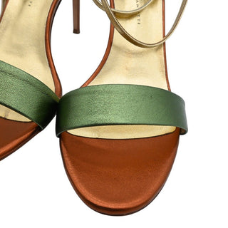 Erwan Metallic Strappy Heels