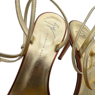 Erwan Metallic Strappy Heels