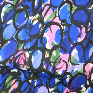 Multicolor Floral Print Pleated Dress