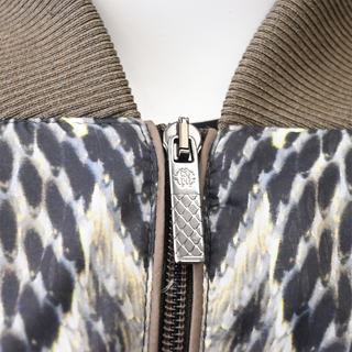 ROBERTO CAVALLI | Snake Print Nylon Bomber Jacket