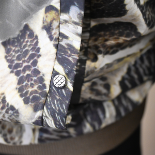 ROBERTO CAVALLI | Snake Print Nylon Bomber Jacket