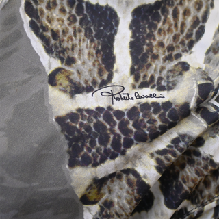 ROBERTO CAVALLI | Snake Print Nylon Bomber Jacket