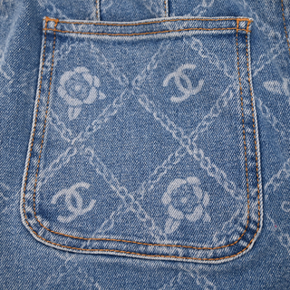 Monogram Blue Denim Jeans