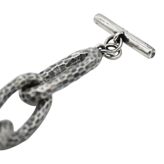 Silver Eli Hammered Chain Bracelet