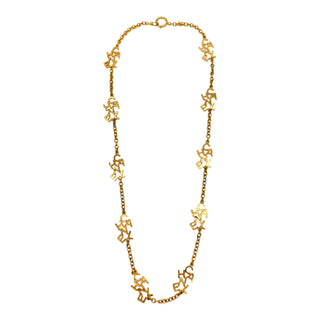 Logo Letter Long Necklace