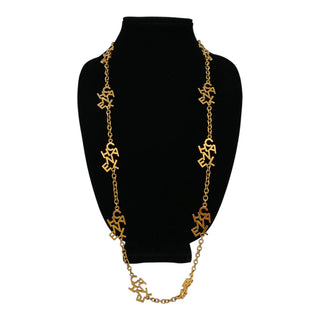 Logo Letter Long Necklace