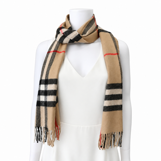 Giant Check Cashmere Scarf
