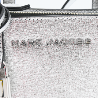 MARC JACOBS | Silver Grind Metallic Leather Crossbody Tote Bag