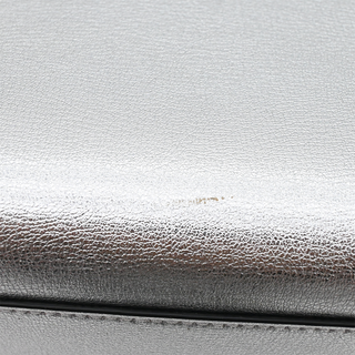 MARC JACOBS | Silver Grind Metallic Leather Crossbody Tote Bag