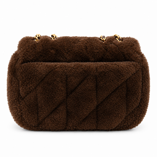 Pillow Madison Quilted Shearling Shoulder Bag