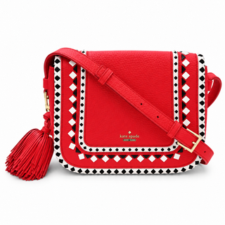 Cherry Red Crown Street Jasper Crossbody Bag