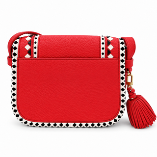 Cherry Red Crown Street Jasper Crossbody Bag