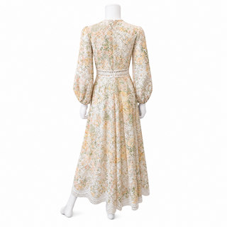 Amelia Floral Broderie Anglaise Long Dress
