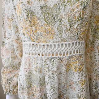Amelia Floral Broderie Anglaise Long Dress