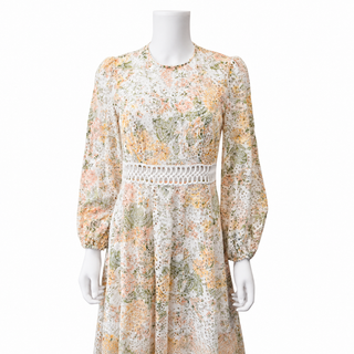 Amelia Floral Broderie Anglaise Long Dress