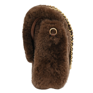 Pillow Madison Quilted Shearling Shoulder Bag