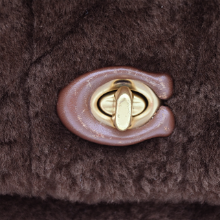 Pillow Madison Quilted Shearling Shoulder Bag