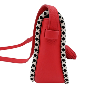 Cherry Red Crown Street Jasper Crossbody Bag