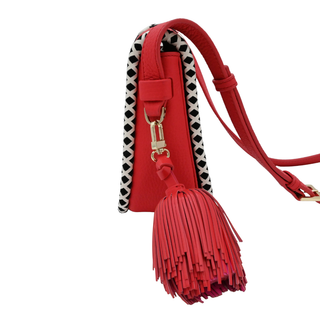 Cherry Red Crown Street Jasper Crossbody Bag