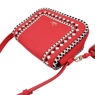 Cherry Red Crown Street Jasper Crossbody Bag