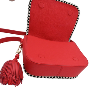 Cherry Red Crown Street Jasper Crossbody Bag
