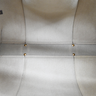 Dark Brown T Timeless Suede & Leather Shopping Tote Bag