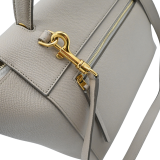 Grained Calfskin Taupe Mini Belt Bag