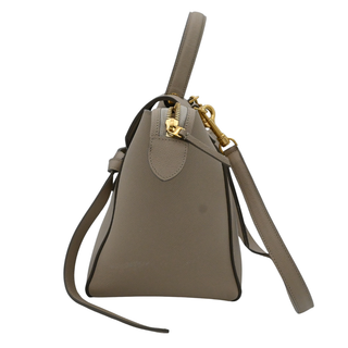 Grained Calfskin Taupe Mini Belt Bag