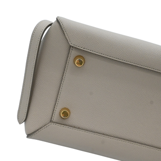 Grained Calfskin Taupe Mini Belt Bag