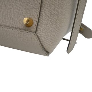 Grained Calfskin Taupe Mini Belt Bag