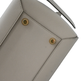 Grained Calfskin Taupe Mini Belt Bag