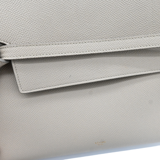 Grained Calfskin Taupe Mini Belt Bag