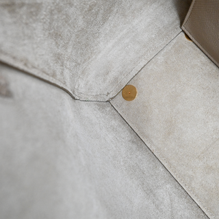 Grained Calfskin Taupe Mini Belt Bag