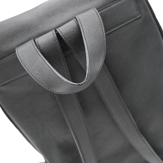 Black Fringe Festival Leather Backpack