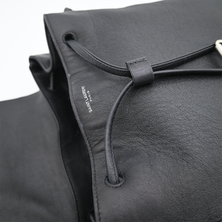 Black Fringe Festival Leather Backpack