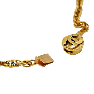 Opalescent CC Logo Pendant Necklace